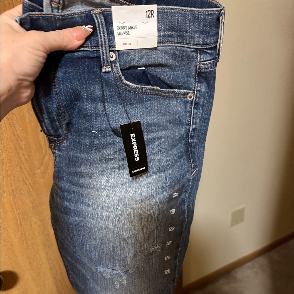 NWT Express Distressed Jeans Size 12